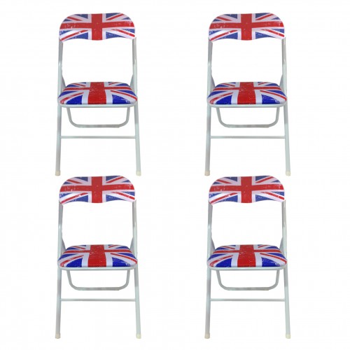 Chaises de bureau pliantes London - Lot de 4