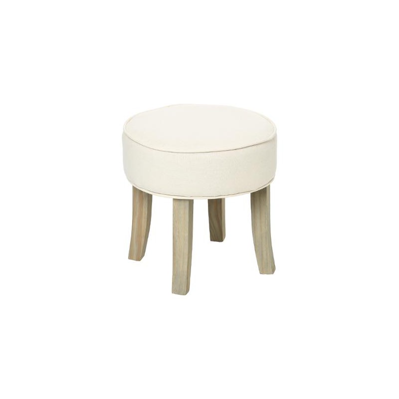 Tabouret pouf rond Beige