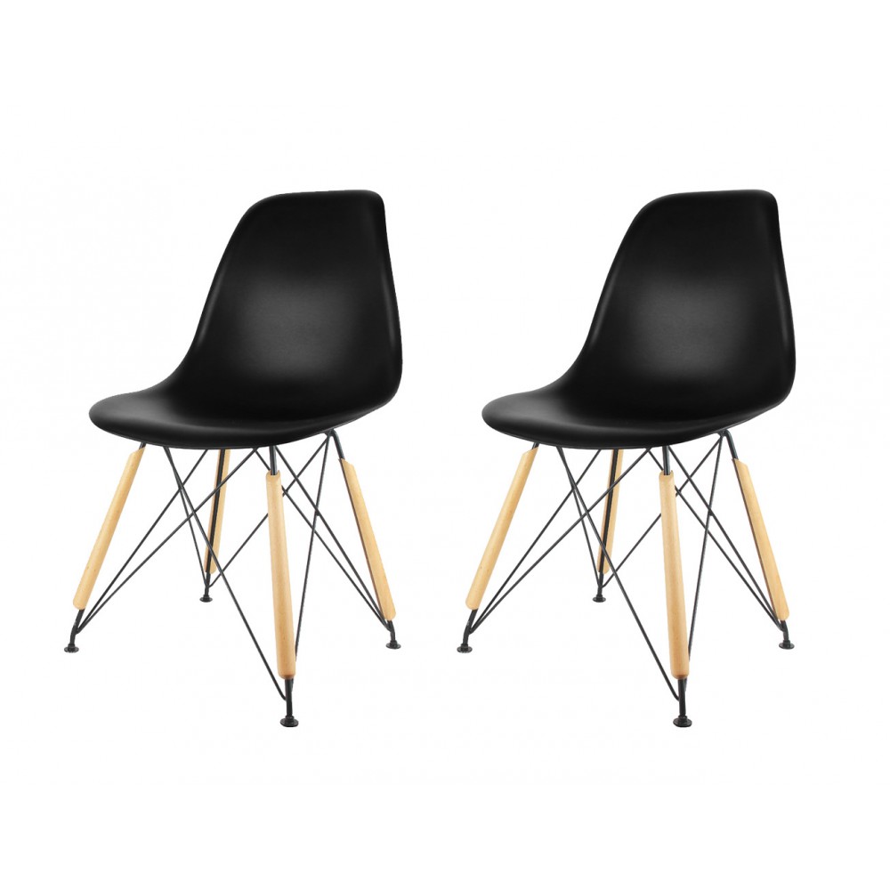 chaise design scandinave pied m 233 tal et bois lot de 2 chaise design scandinave pied m 233 tal et bois lot de 2
