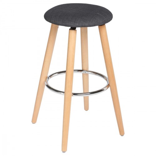 Tabouret de bar Taupe Naor - Lot de 2