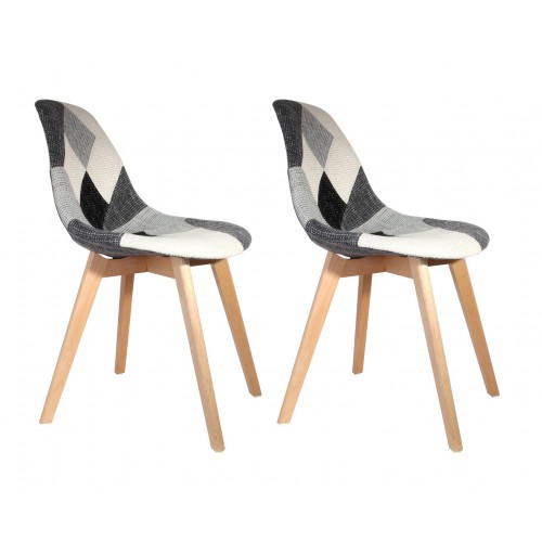 Chaises scandinaves patchworks - Nozarrivages - Nouveaux arrivages